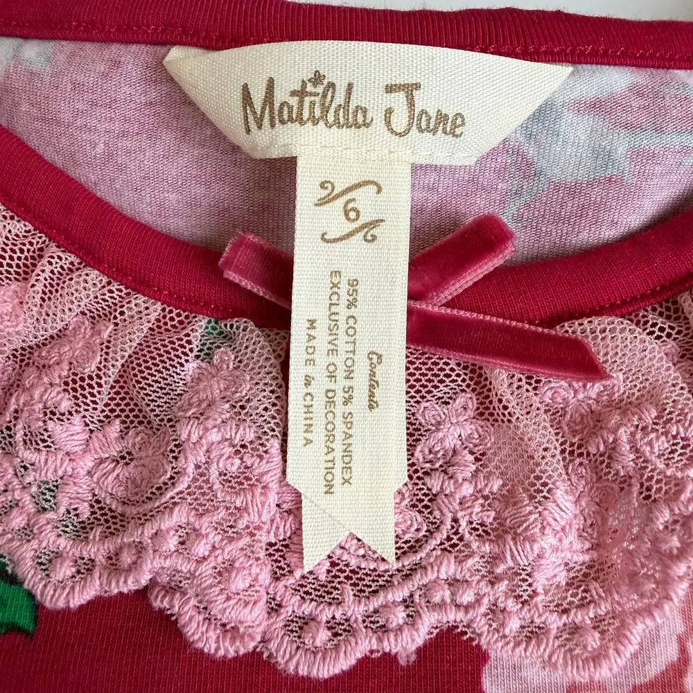 Matilda Jane Rosebud Lap Dress & Big Ruffles Pants Girls 6 - Picture 8 of 14